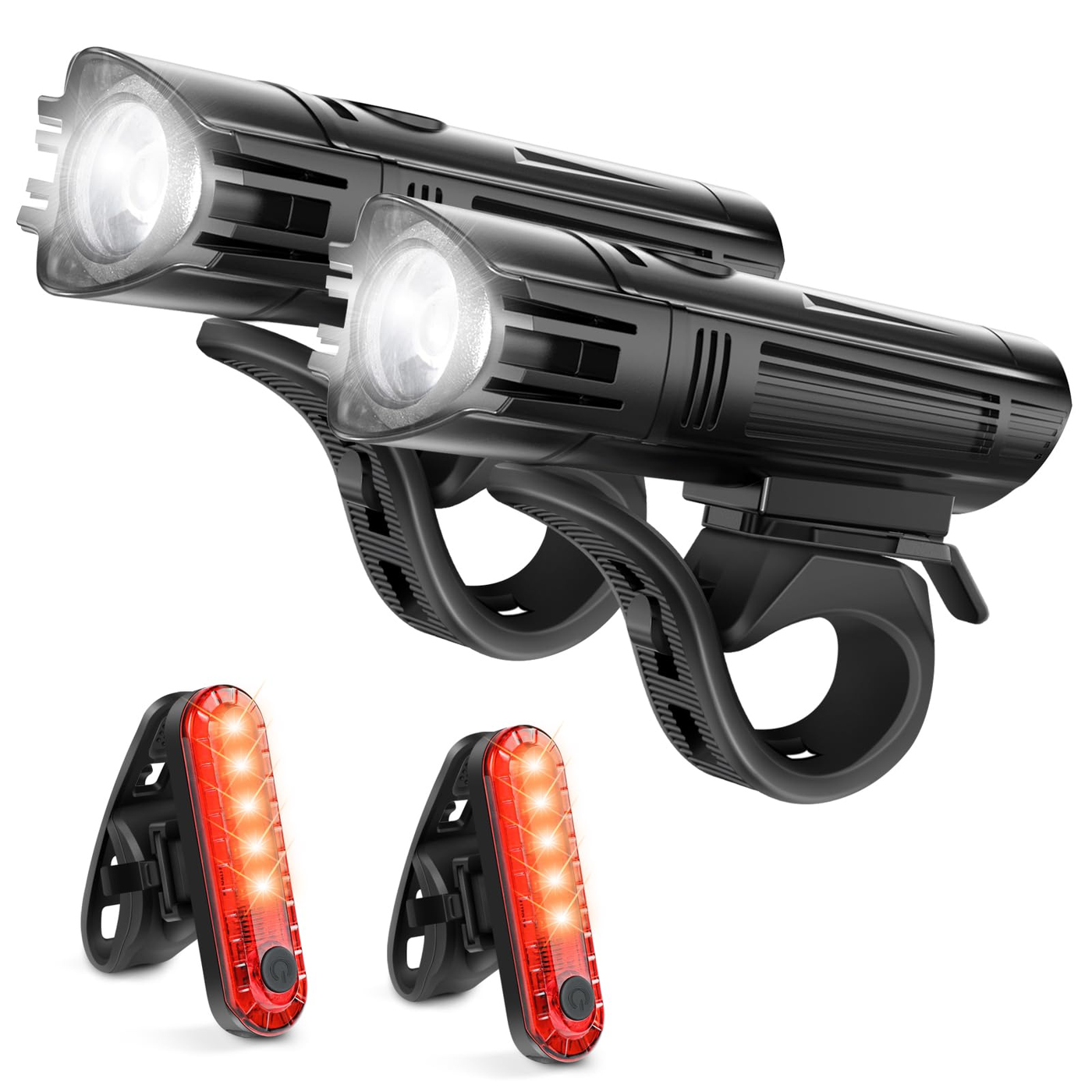 Bike Light Front+Rear Set Standard 200 lumens product photo